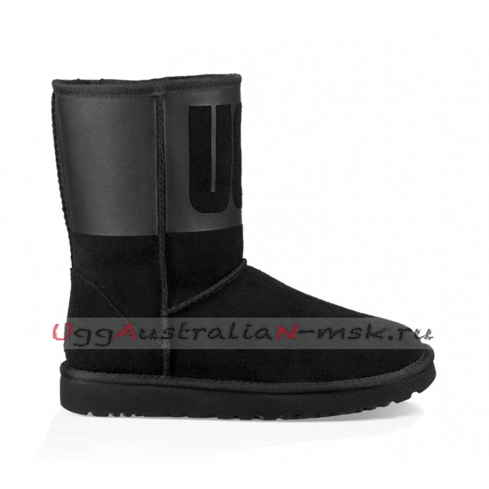 Ugg classic deals short rubber boot